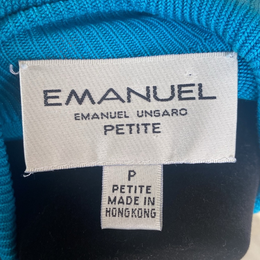 Emmanuel Ungaro turtleneck, petite sweater turquoise - Picture 3 of 4